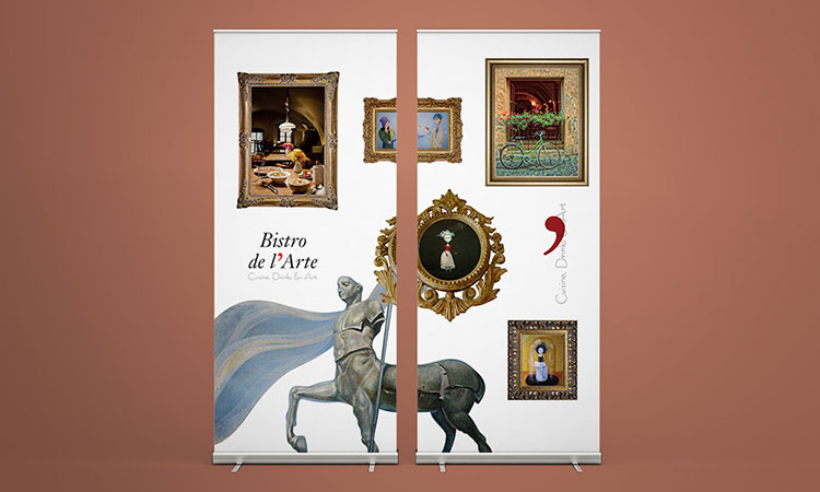 Bistro de l'Arte Rollup Concept