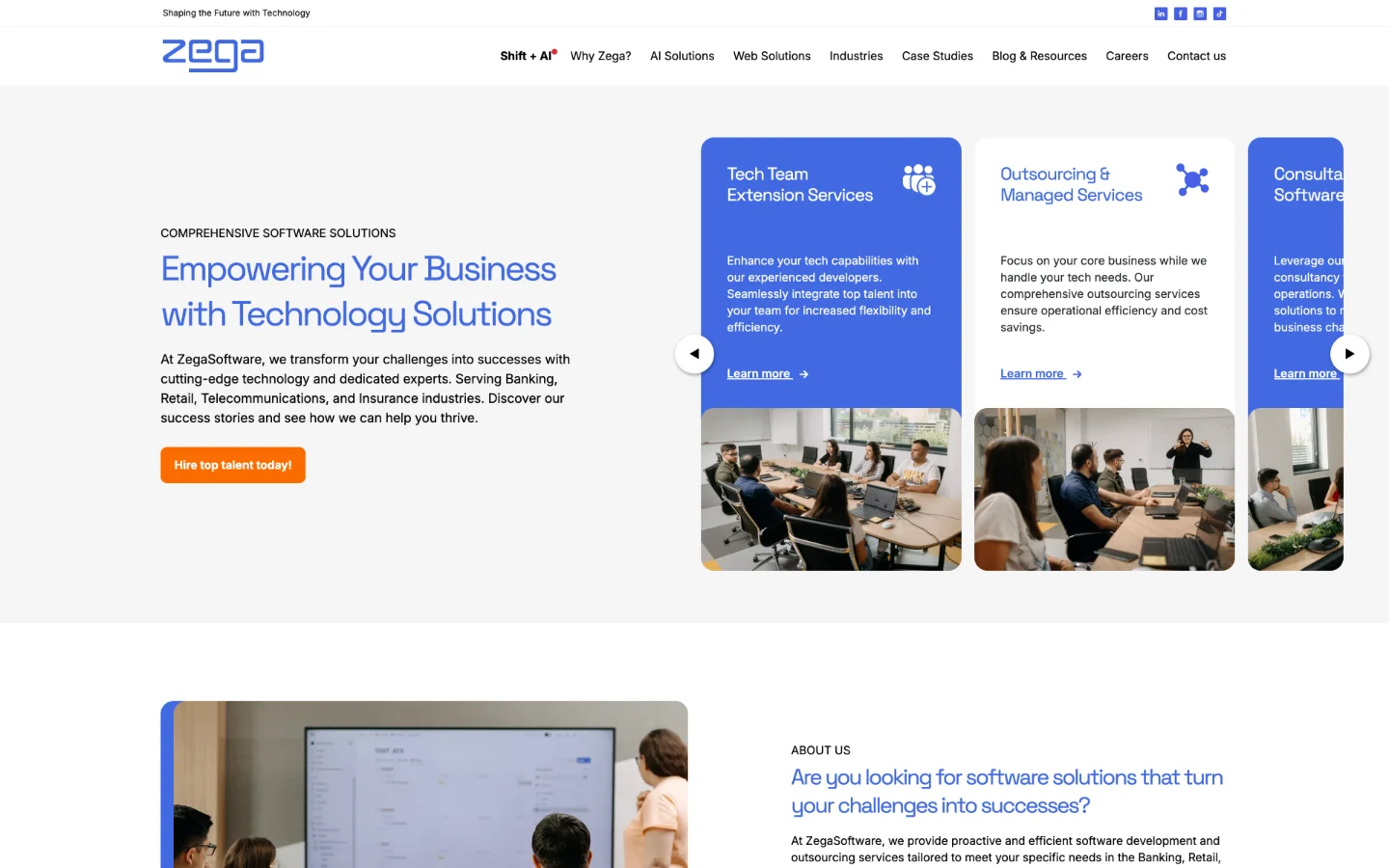 ZegaSoftware homepage